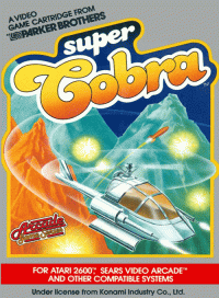 Super Cobra Atari 2600 US box art